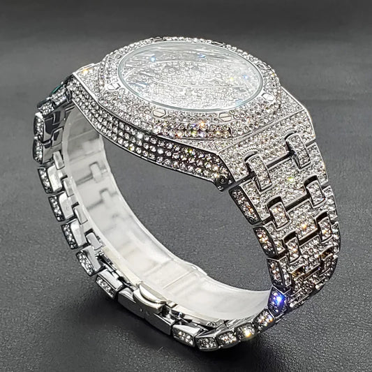 hip pop style full diamond watch